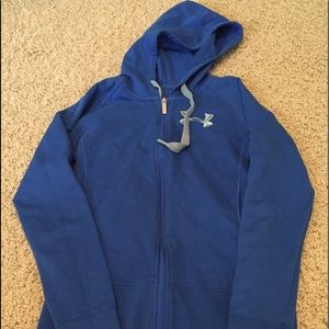 Under Armour cold gear.  XS zip up jacket